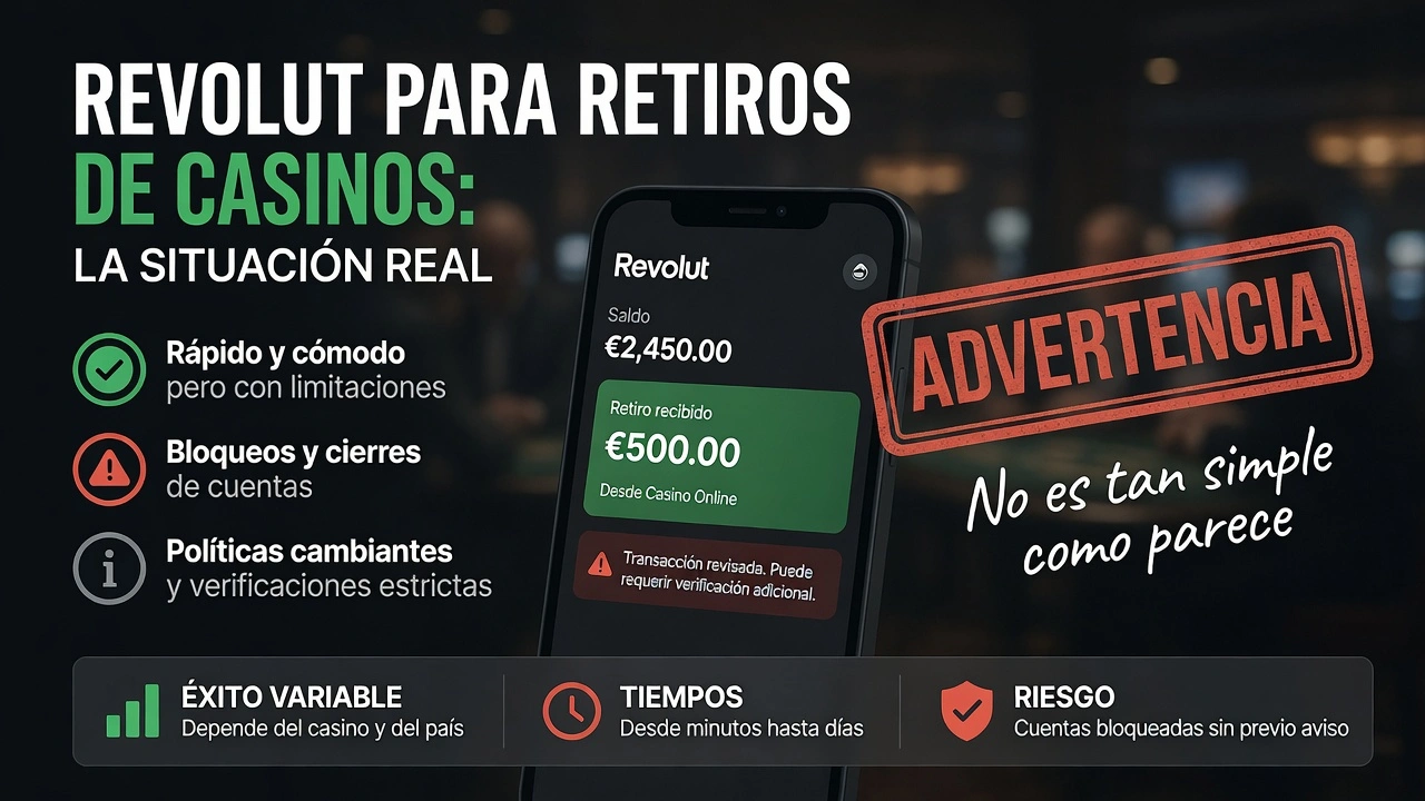 Revolut para retiros de casinos: la situación real